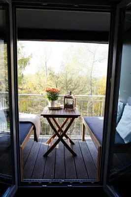 Ein Balkon oder eine Terrasse in der Unterkunft Lieblingswohnung im Elbtal