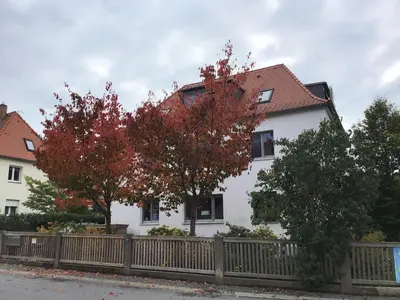 Das Gebäude in dem sich die Ferienwohnung befindet