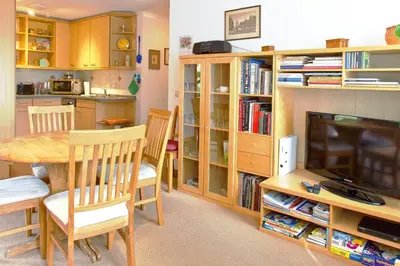Küche/Küchenzeile in der Unterkunft Ferienwohnung Oberloschwitz