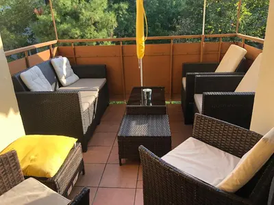 Ein Sitzbereich in der Unterkunft Wägner´s Heim