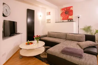 TV/Unterhaltungsangebot in der Unterkunft Apartment 1, Rothenburger Straße