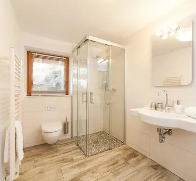 Ein Badezimmer in der Unterkunft Ferienwohnungen Elbjuwel