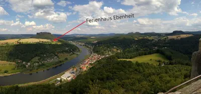 Naturlandschaft in der Nähe des Ferienhauses