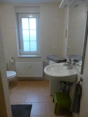 Ein Badezimmer in der Unterkunft Ferienwohnung Zur Alten Eiche