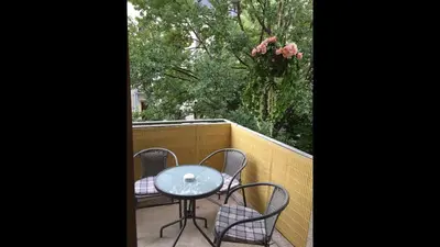 Ein Balkon oder eine Terrasse in der Unterkunft Apartment City Center Prestige