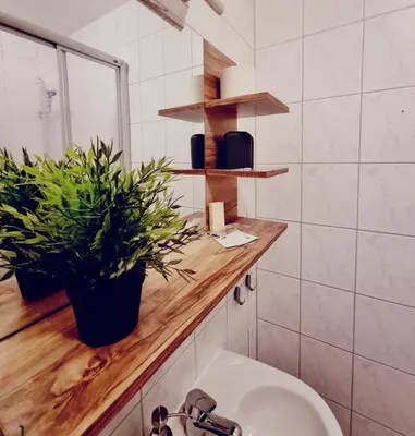 Ein Badezimmer in der Unterkunft Jägerhof Putzkau