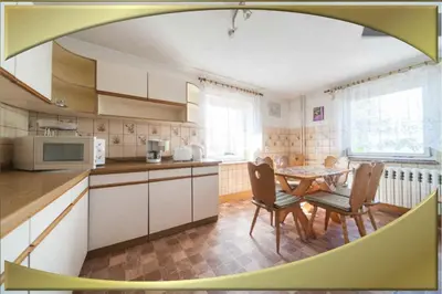 Küche/Küchenzeile in der Unterkunft Ferienwohnung