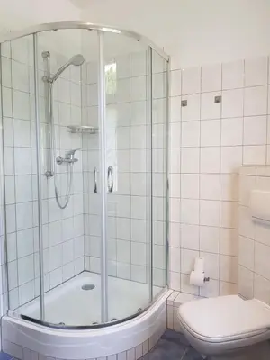 Ein Badezimmer in der Unterkunft Apartmenthaus Luise