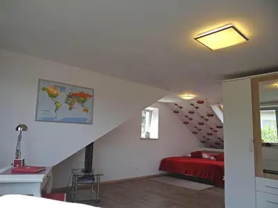 Ein Bett oder Betten in einem Zimmer der Unterkunft Die kleine Stadtoase