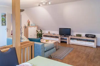 TV/Unterhaltungsangebot in der Unterkunft Ferienwohnung Am Waldrand