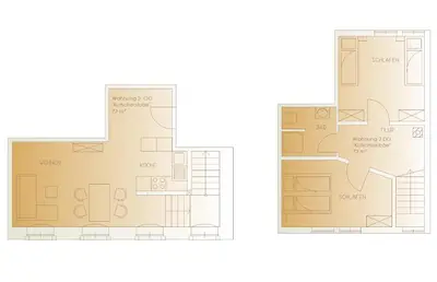 Grundriss der Unterkunft 