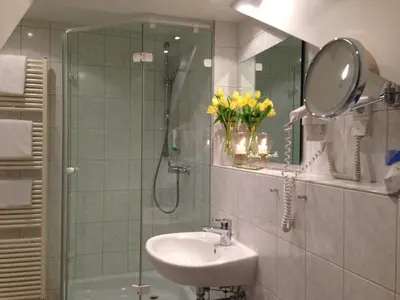 Ein Badezimmer in der Unterkunft Landhaus Lockwitzgrund