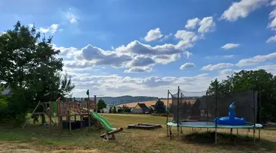 Ein Kinderspielbereich in der Unterkunft FeWo 