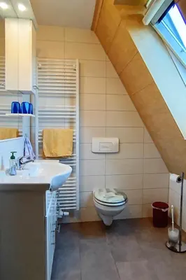 Ein Badezimmer in der Unterkunft Ferienwohnung Neubert