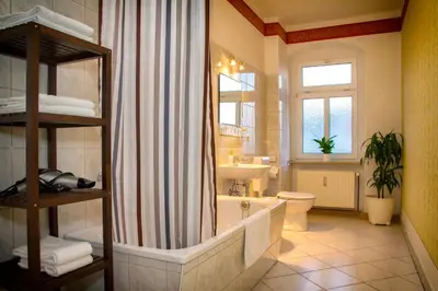 Ein Badezimmer in der Unterkunft Aparthotel Mitte
