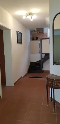 Küche/Küchenzeile in der Unterkunft Im Ballhaus Neuhilbersdorf