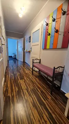 Ein Sitzbereich in der Unterkunft Ferienwohnung Charlett