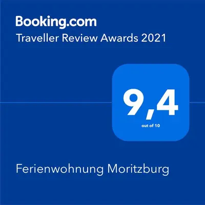 Ein Zertifikat, Auszeichnung, Logo oder anderes Dokument, das in der Unterkunft Ferienwohnung Moritzburg ausgestellt ist