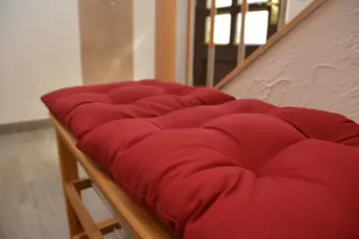 Ein Sitzbereich in der Unterkunft Ferienwohnung Arnold