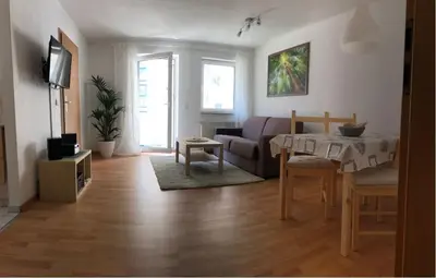 Ein Sitzbereich in der Unterkunft Ferienwohnung Johann Meyer