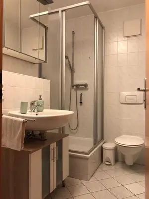 Ein Badezimmer in der Unterkunft Ferienwohnung Johann Meyer