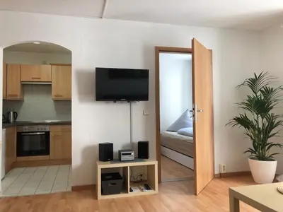 TV/Unterhaltungsangebot in der Unterkunft Ferienwohnung Johann Meyer