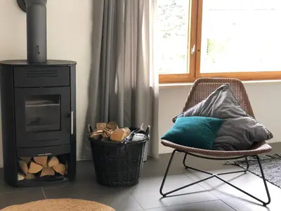 Ein Sitzbereich in der Unterkunft Das Haus am Berg