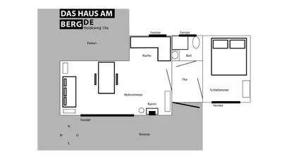 Grundriss der Unterkunft Das Haus am Berg