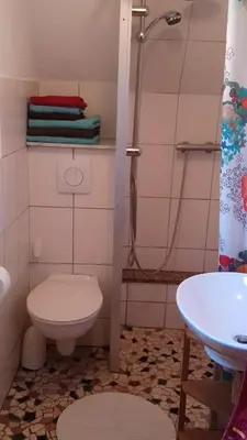 Ein Badezimmer in der Unterkunft Ferienhaus Nicolaus