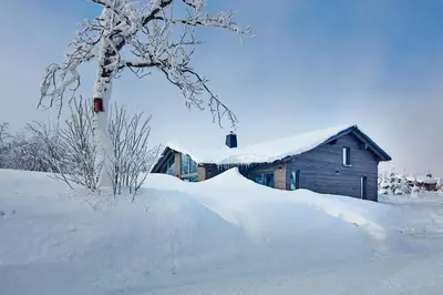 Beerenhaus im Winter