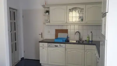 Küche/Küchenzeile in der Unterkunft Ferienwohnung 