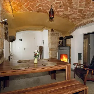 Bergoase Hütte und Hostel Sauna Kamin Lagerfeuer