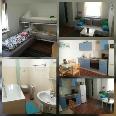 Ein Bett oder Betten in einem Zimmer der Unterkunft Ferienwohnung Karla - nahe Chemnitz