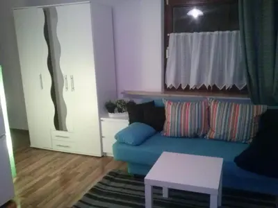 Ein Sitzbereich in der Unterkunft Ferienwohnung Karla - nahe Chemnitz