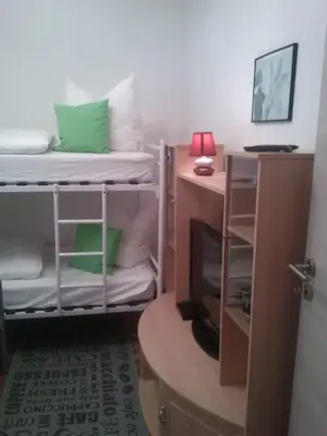 Ein Bett oder Betten in einem Zimmer der Unterkunft Ferienwohnung Karla - nahe Chemnitz