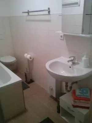 Ein Badezimmer in der Unterkunft Ferienwohnung Karla - nahe Chemnitz