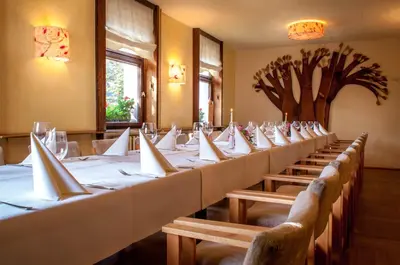 Ein Sitzbereich in der Unterkunft Ferienhotel Augustusburg