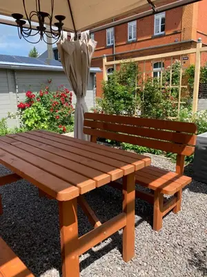 Ein Garten an der Unterkunft Bahnhof Frauenstein SCHLOSSBLICK