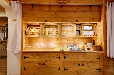 Küche/Küchenzeile in der Unterkunft Sennerhütte Landhotel