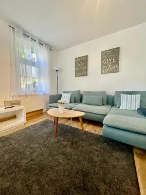 Ein Sitzbereich in der Unterkunft Apartment Steinbruch
