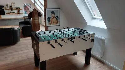 Eine Spielezimmer in der Unterkunft Haus Moritzburg