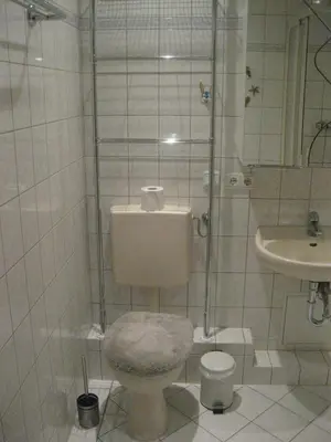 Ein Badezimmer in der Unterkunft Ferienwohnung mit Aegidienblick