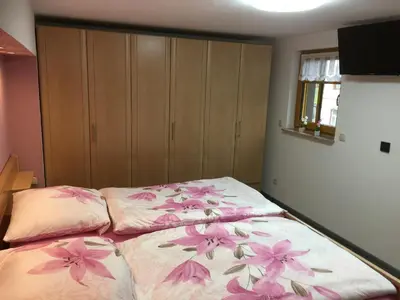 Ein Bett oder Betten in einem Zimmer der Unterkunft Ferienhaus Fam. Herklotz