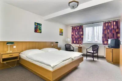Ein Bett oder Betten in einem Zimmer der Unterkunft Hotel Heidler