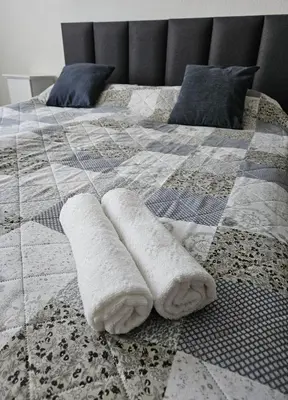Ein Bett oder Betten in einem Zimmer der Unterkunft Zimmervermietung Schöne Gasse 6