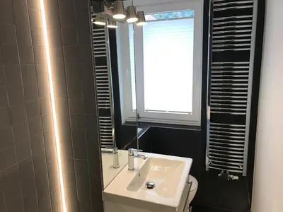 Ein Badezimmer in der Unterkunft Zentrum Apartment Bad Schandau