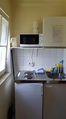 Küche/Küchenzeile in der Unterkunft Ferienwohnung Frenzel
