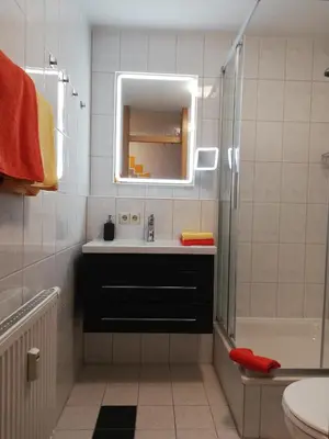 Ein Badezimmer in der Unterkunft Ferienwohnung Angelo