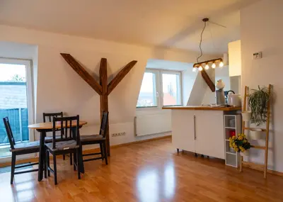 Küche/Küchenzeile in der Unterkunft Apartmenthaus Rankestraße 4