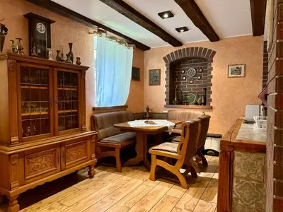 Ein Sitzbereich in der Unterkunft Souterrain mit rustikalem Charme nur für Euch!